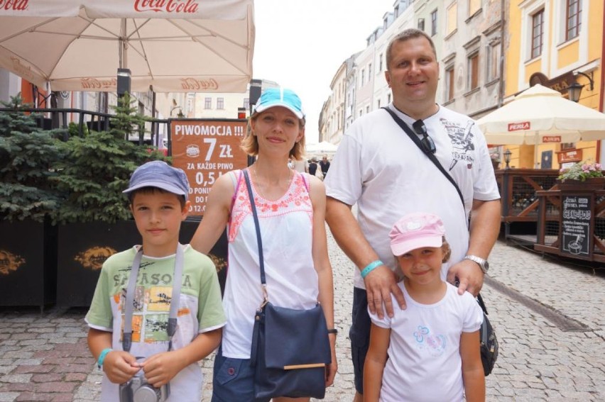 Turyści w Lublinie: Rodzina Polaków z Wadowic