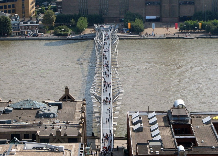 2000 – Otwarto Millennium Bridge w Londynie.