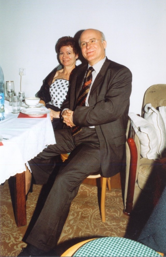 Mieczysław Augustyn z żoną