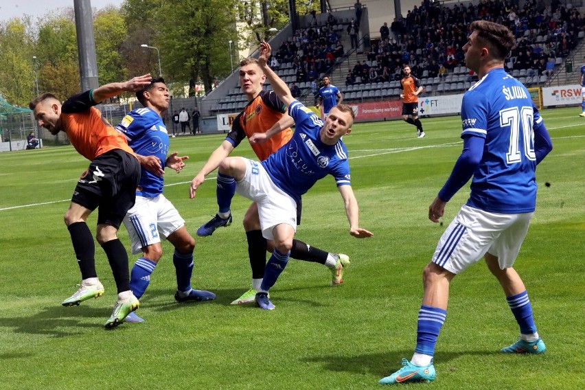 Piłkarze Miedzi Legnica wygrali z Chrobrym Głogów, zobaczcie zdjęcia