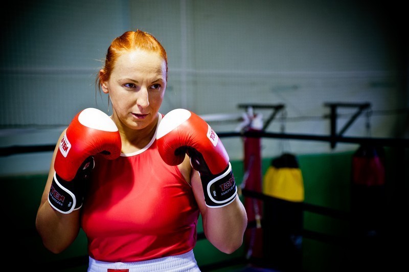 Karolina Koszela podczas treningu.