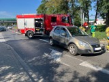 Myślenice. Wypadek na ulicy Słowackiego. Droga była zablokowana 