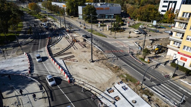 Trwają prace na budowie nowej linii tramwajowej w Toruniu
