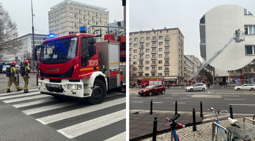 Pożar w centrum Warszawy. Spaliły się sprzęty w jednym z mieszkań. Na miejscu straż pożarna 