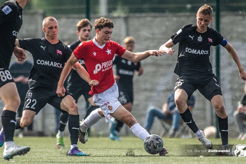 4.06.2022, Myślenice: mecz CLJ U-17 Wisła Kraków - Cracovia...