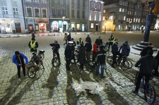 Pierwsza masa krytyczna w tym roku w Poznaniu.