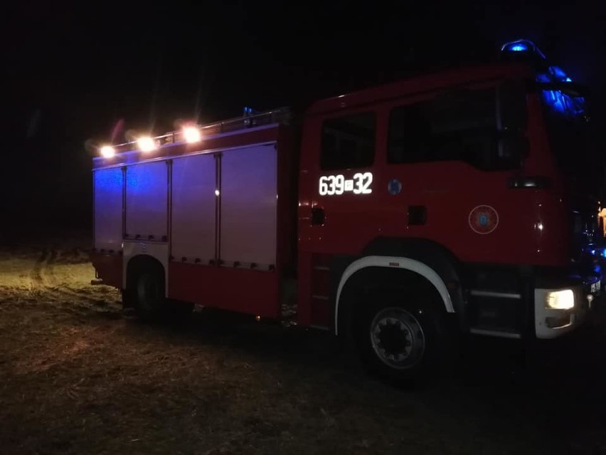 Gmina Skoki: W nocy strażacy walczyli z pożarem [ZDJĘCIA] 