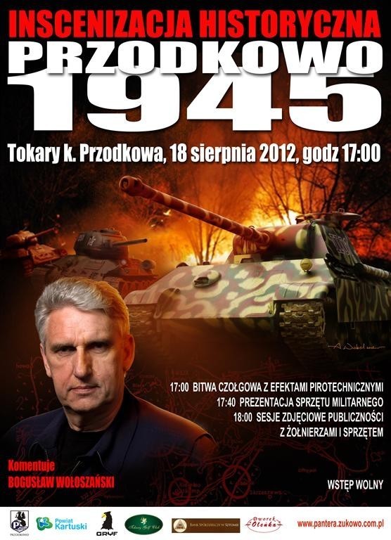 Czołgowa bitwa w Tokarach - w sobotę inscenizacja historyczna z Bogusławem Wołoszańskim