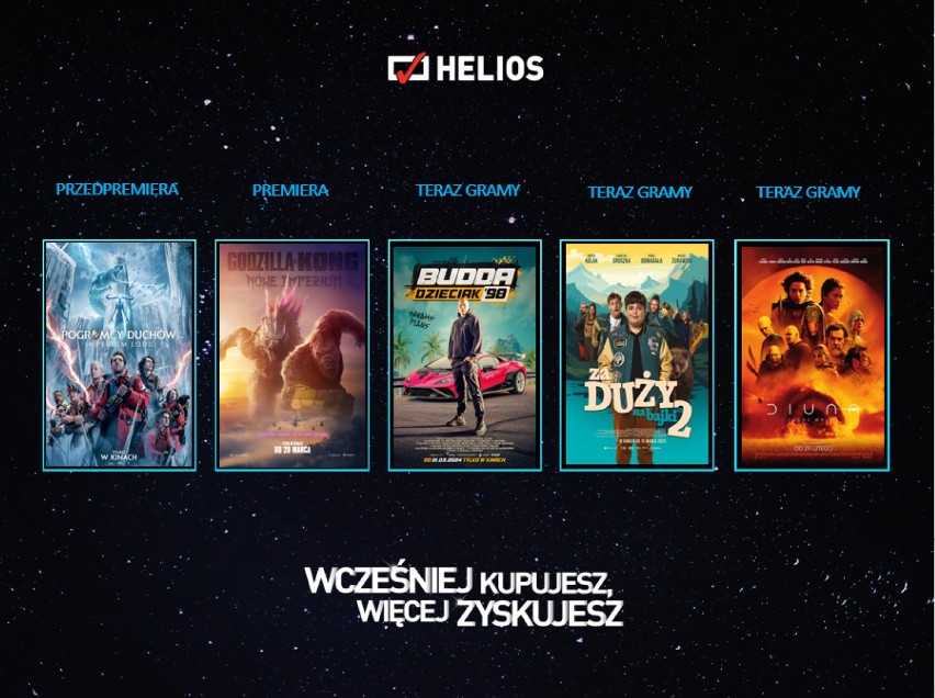 Wiosenny repertuar kin Helios. Sprawdź, na co warto się wybrać!