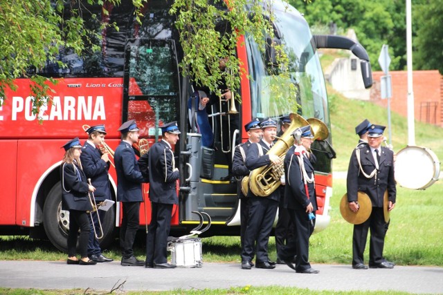 Kadr ze strażackiego święta, które odbyło się w Zamościu