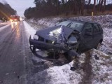 Gmina Żnin. Wypadek na odcinku Sarbinowo - Słębowo. Trzy osoby trafiły do szpitali [zdjęcia] 