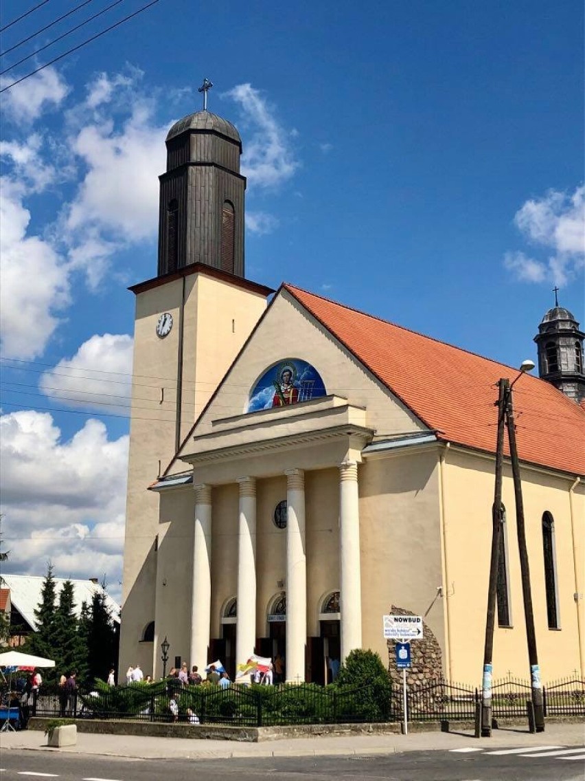 Gołańcz. Wizerunek świętego Wawrzyńca pojawił się na kościele w Gołańczy 