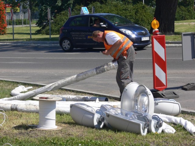 Nowe lampy przybędą w Sieradzu. Wymiana trwa już od kilku lat