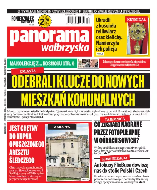Panorama Wałbrzyska wydanie z 16 września 2019 r.