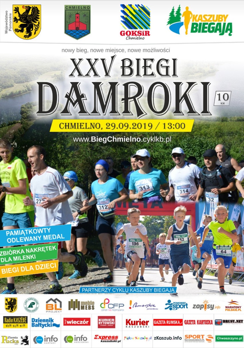 XXV Bieg Damroki w Chmielnie już w tę niedzielę