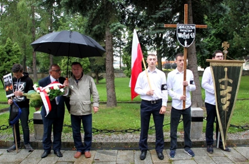 Nowy Sącz. Młodzież Wszechpolska zorganizowała Marsz wołyński w 75. rocznicę Krwawej Niedzieli