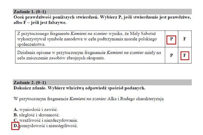 Egzamin gimnazjalny 2019. Język polski ARKUSZ I ODPOWIEDZI. Testy gimnazjalne (cz. humanistyczna) z języka polskiego 10.04.2019