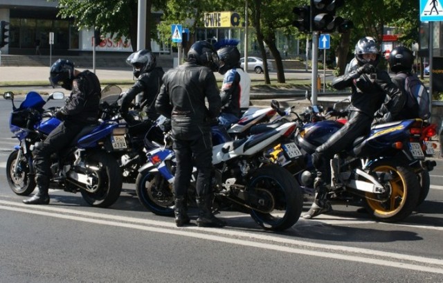 Motocykliści w Koninie