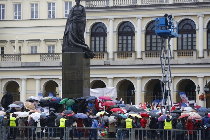 Protest nauczycieli z 10 października 2016 w Warszawie