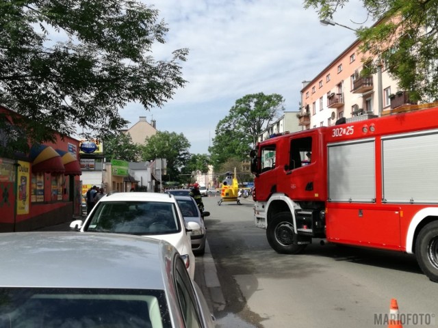 Śmigłowiec LPR lądował na ratunek w centrum Opola. Maszyna się zepsuła. Na szczęście pacjent trafił szybko do szpitala.