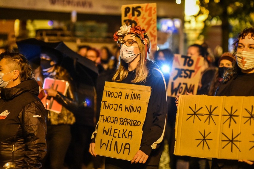 Protest w Lesznie 27 października 2020