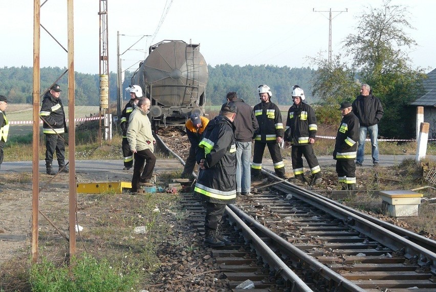 Wykolejenie pociągu towarowego w Brzustowie koło Tomaszowa Mazowieckiego