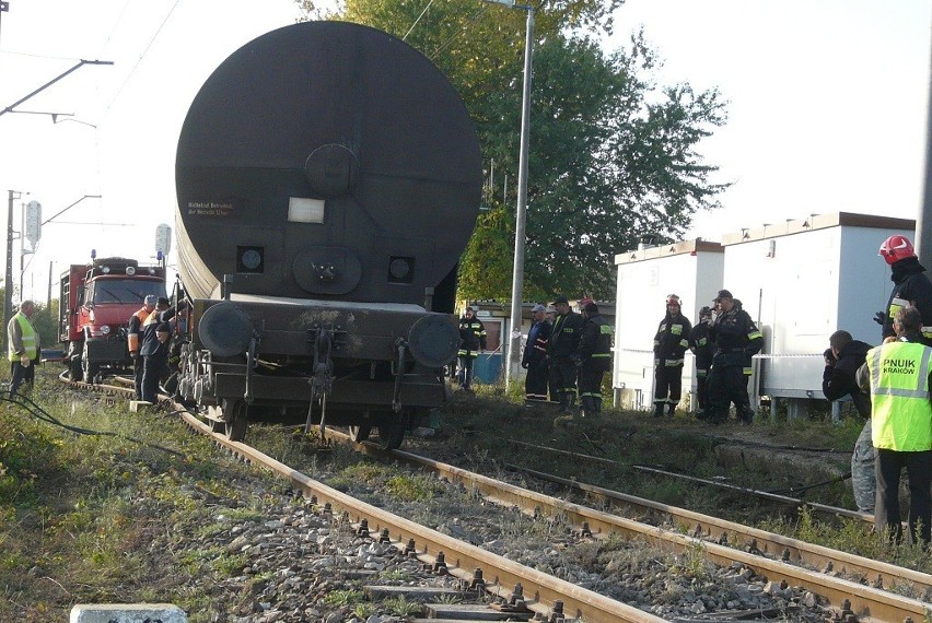 Wykolejenie pociągu towarowego w Brzustowie koło Tomaszowa Mazowieckiego