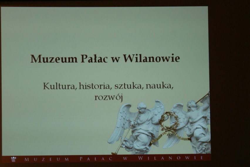 Plakat Muzeum Pałacu w Wilanowie. Fot. Henryk Czechowski...