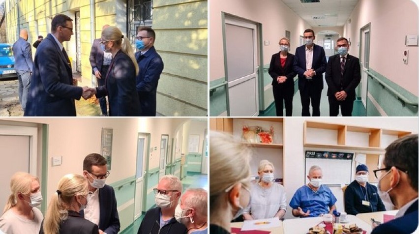 Premier Mateusz Morawiecki odwiedził dziś szpital w...