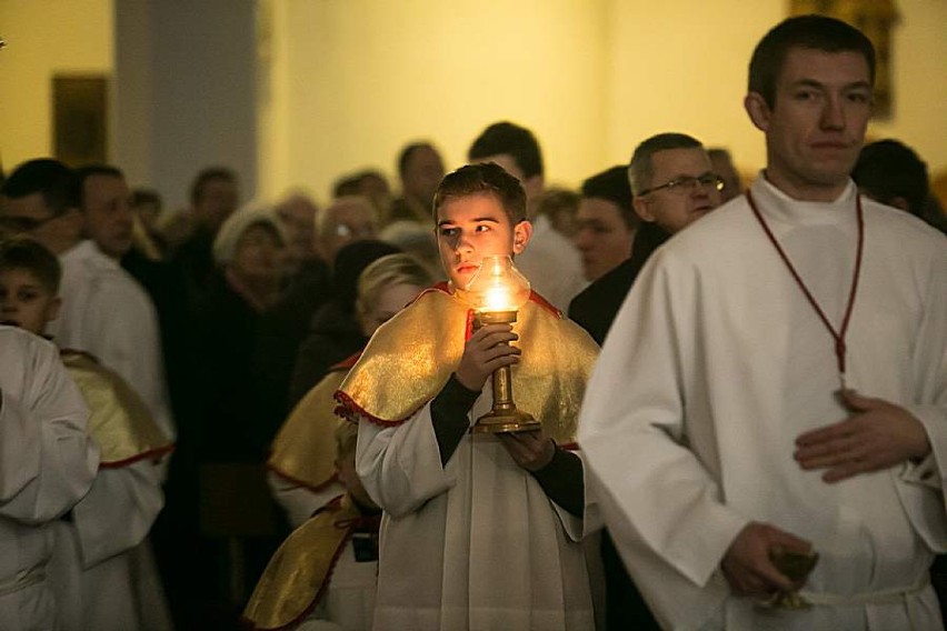 Mszę celebrował ksiądz prałat Andrzej Raszpla, kustosz...