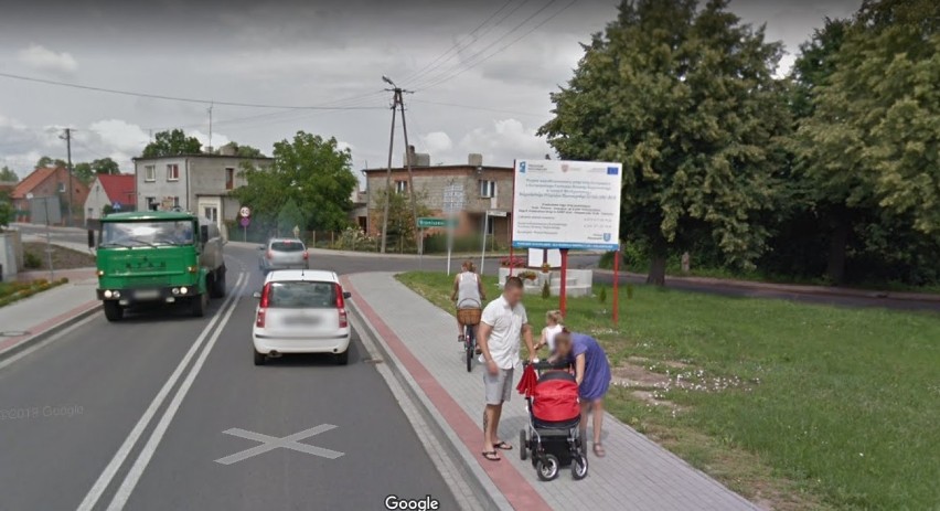 Gmina Czermin w Google Street View