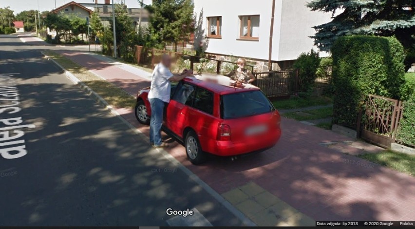 Google Street View. Mieszkańcy Lwówka przyłapani przez kamery