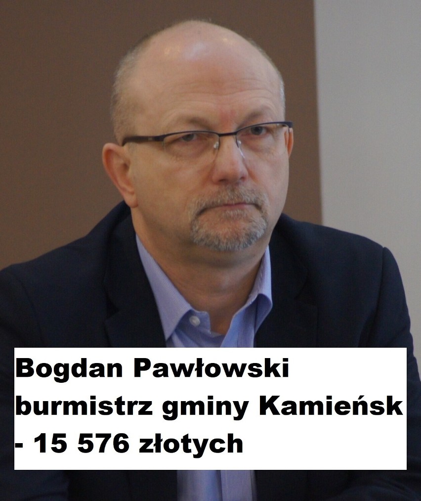 burmistrz gminy Kamieńsk - Bogdan Pawłowski...