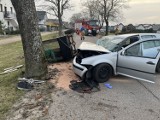 Trzy osoby, w tym dwoje dzieci, poszkodowane w wypadku w Nowęcinie