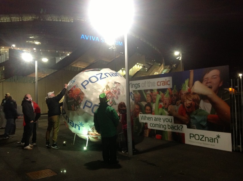 Mecz Irlandia - Polska: Przed stadionem w Dublinie wiele się działo