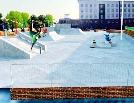 Skatepark w Gliwicach. Modernizacja na placu Krakowskim
