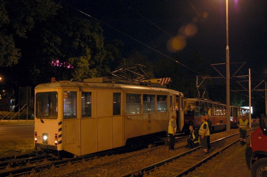 Wykolejenie tramwaju na ul. Focha