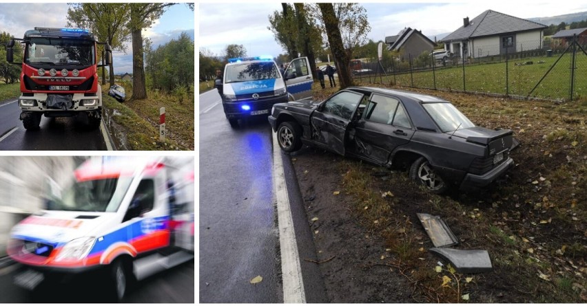 Domaszków: Zderzenie dwóch samochodów osobowych. Uwaga...