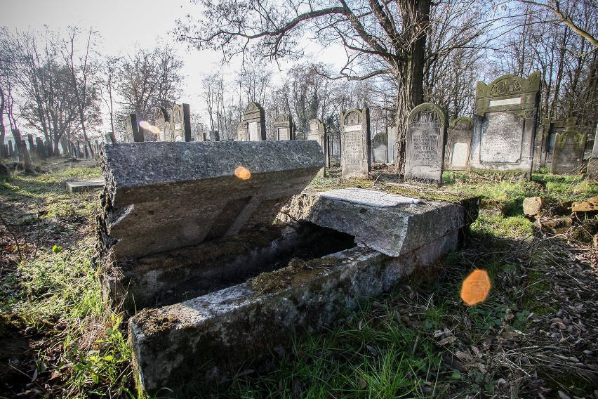 Wandale zniszczyli na cmentarzu żydowskim ponad 20 macew