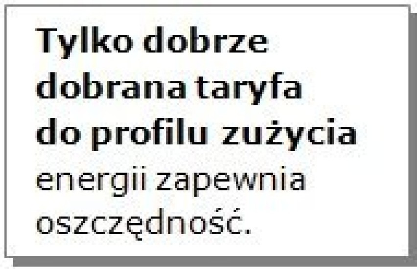 Prąd w firmie: 2 tys. zł oszczędności dzięki zmianie taryfy