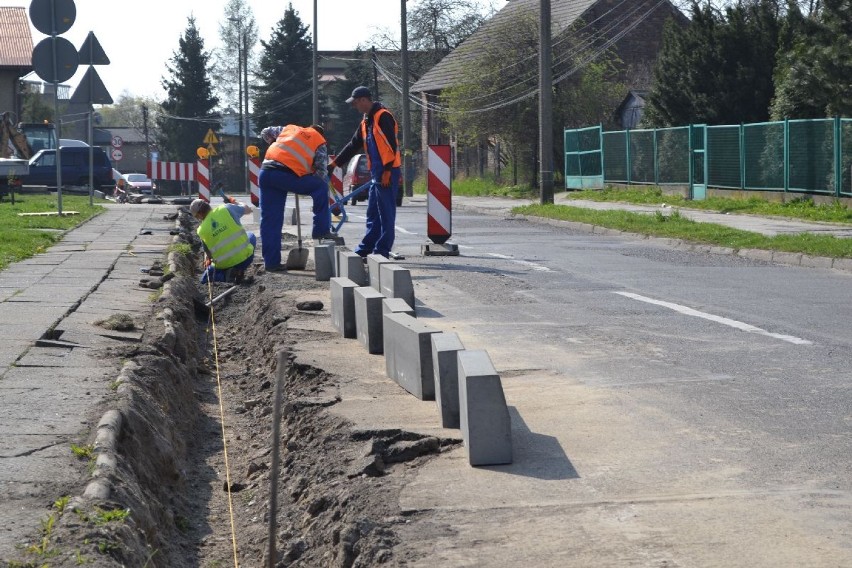 Remont ulicy Leszka w Wodzisławiu Śl. Trwają prace