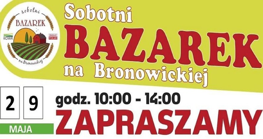 Po raz pierwszy: "Sobotni Bazarek na Bronowickiej". Będzie regionalnie i ekologicznie