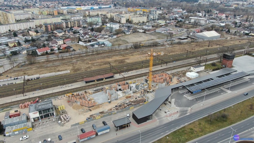 Tak wygląda budowa budynku dworca PKP we Włocławku