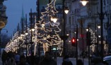Nowe iluminacje świąteczne na Piotrkowskiej i woonerfach w Łodzi