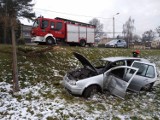 Wypadek w Jastrzębiu: kobieta straciła panowanie nad autem przy Niepodległości i uderzyła w słup [ZDJĘCIA]