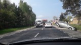 Zderzenie trzech aut w Radomiu na ulicy Kozienickiej. Jedna osoba odwieziona do szpitala