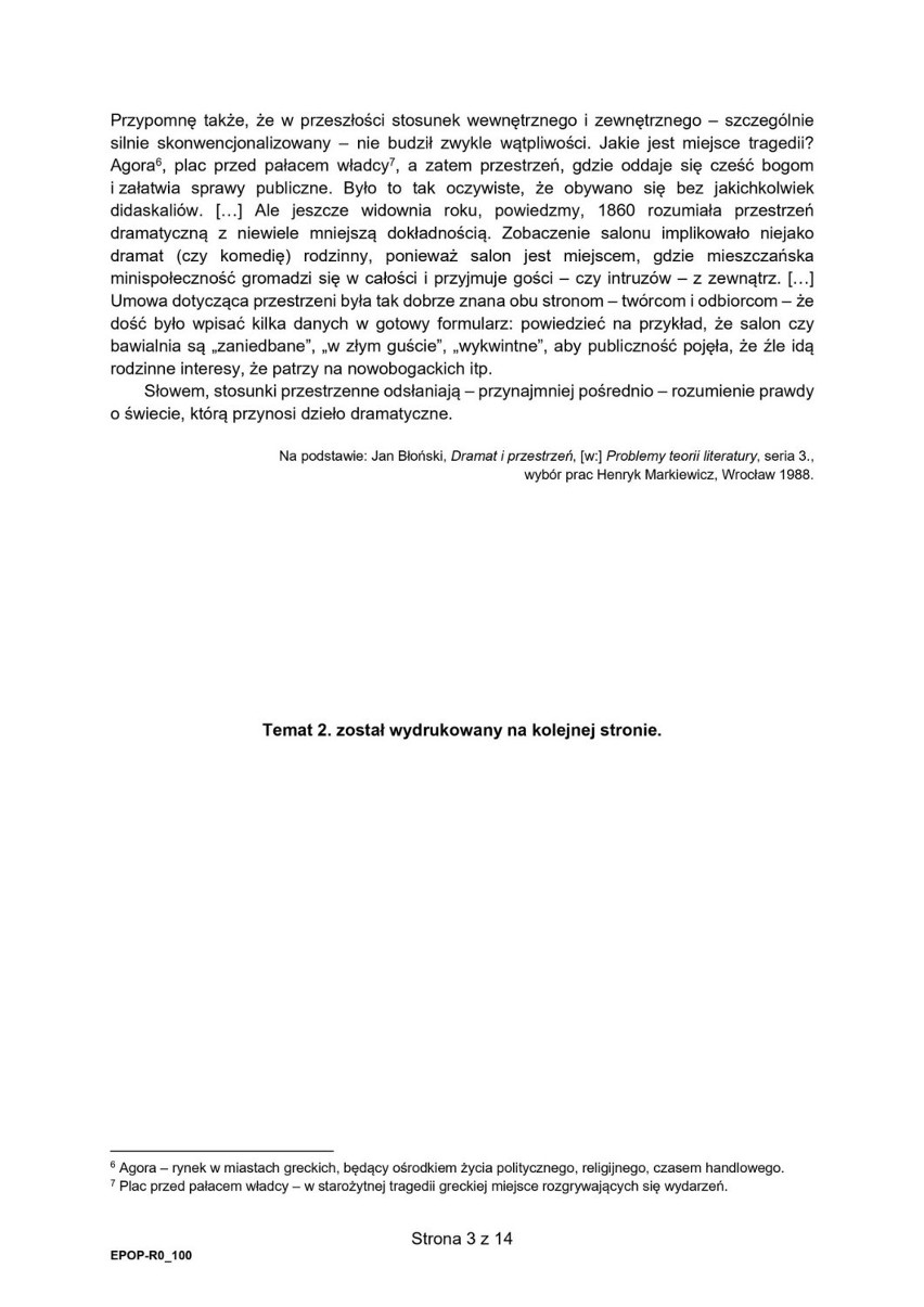 Matura polski rozszerzony ARKUSZ CKE, ZADANIA, TEMATY. Baczyński i Szymborska na maturze rozszerzonej z polskiego 10.05.2021