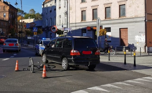 Potrącenie rowerzysty w Brzegu.