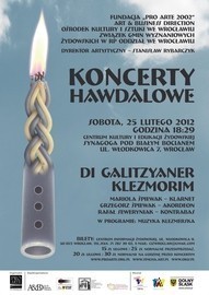Koncerty Hawdalowe w Synagodze

Muzyka Galicyjskich Sztetli...