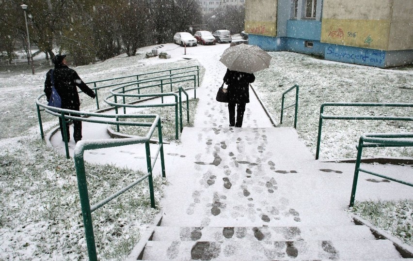 W Gdyni spadł pierwszy śnieg zimy 2013/2014